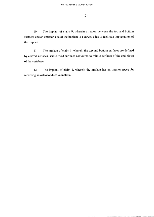 Document de brevet canadien 2338881. Poursuite-Amendment 20020228. Image 4 de 4