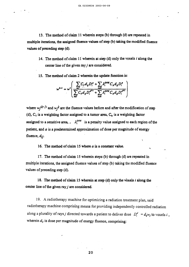 Document de brevet canadien 2339534. Revendications 20021209. Image 3 de 4