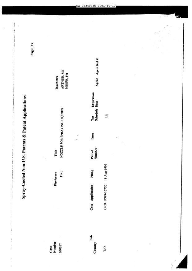 Canadian Patent Document 2340235. Assignment 20011010. Image 25 of 26