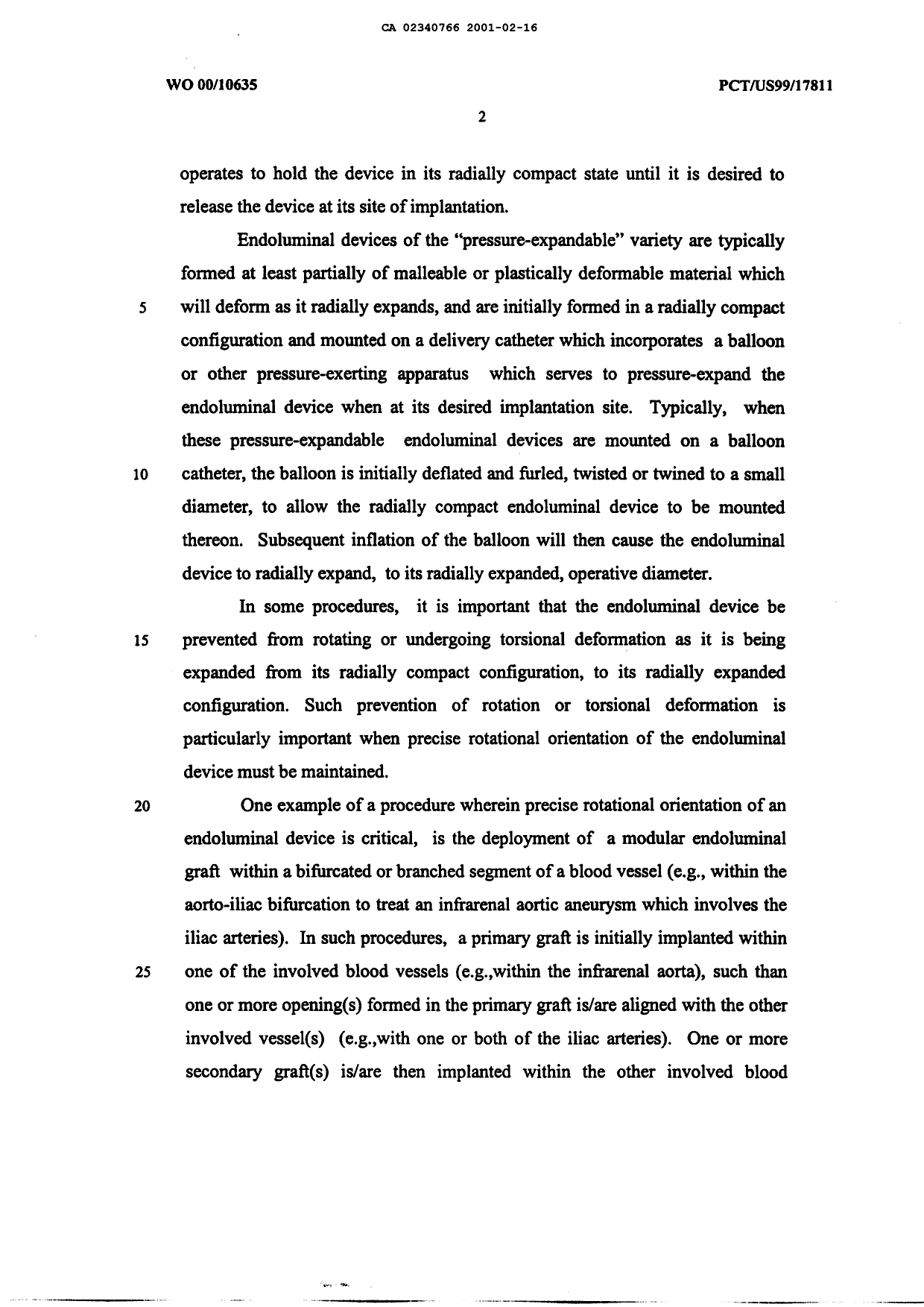 Canadian Patent Document 2340766. Description 20010216. Image 2 of 9