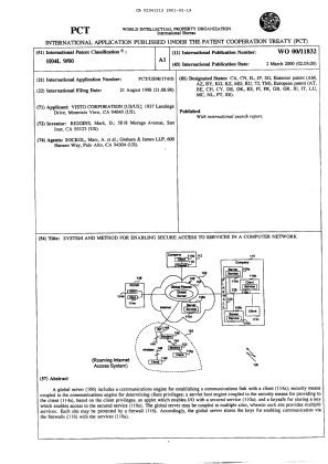 Document de brevet canadien 2341213. Abrégé 20020114. Image 1 de 1