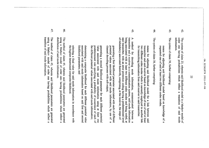 Canadian Patent Document 2341879. Claims 20110706. Image 6 of 6