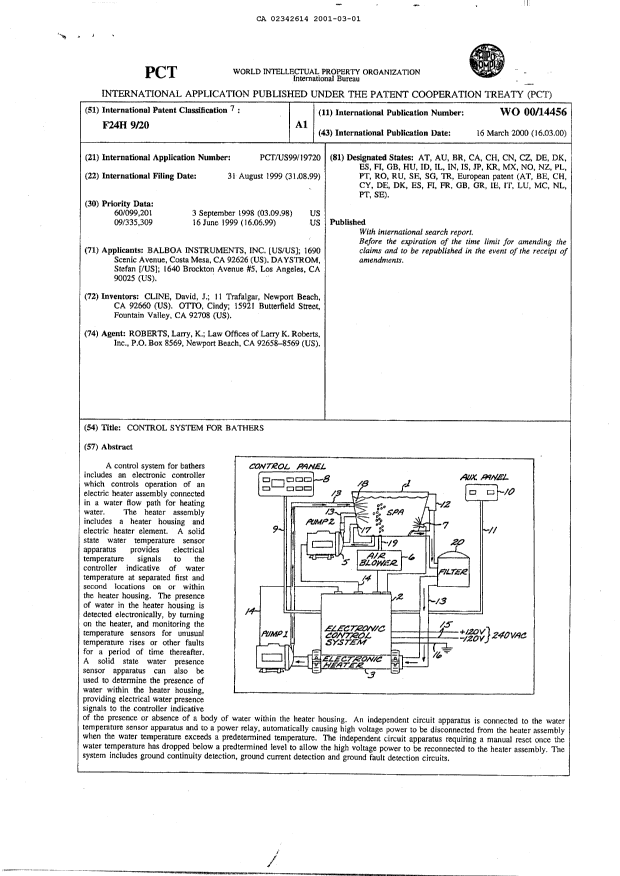 Document de brevet canadien 2342614. Abrégé 20010301. Image 1 de 1