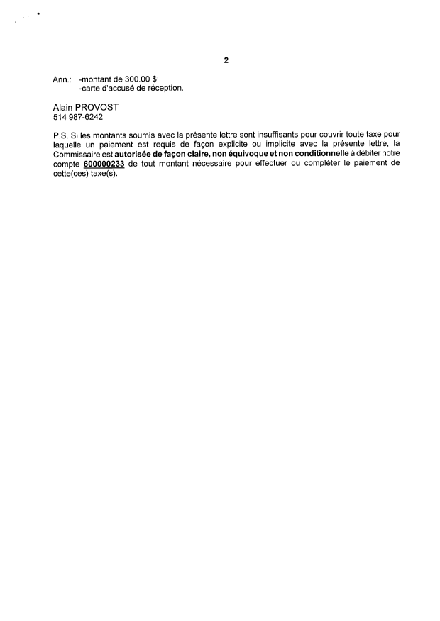 Document de brevet canadien 2342725. Correspondance 20100112. Image 2 de 2