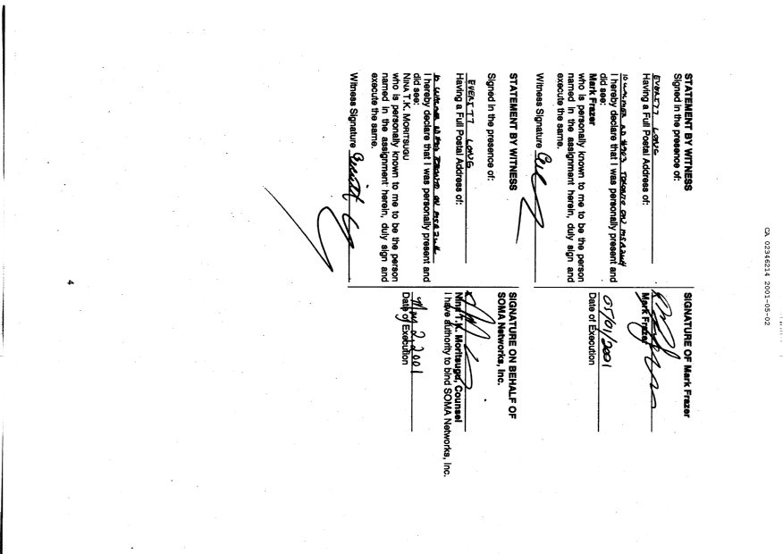 Canadian Patent Document 2346214. Assignment 20010502. Image 7 of 7