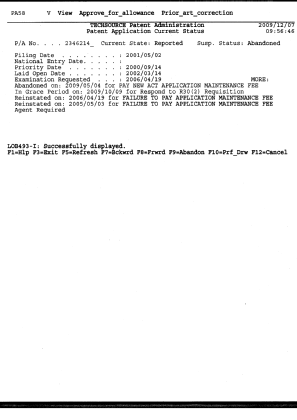 Canadian Patent Document 2346214. Correspondence 20100204. Image 2 of 4