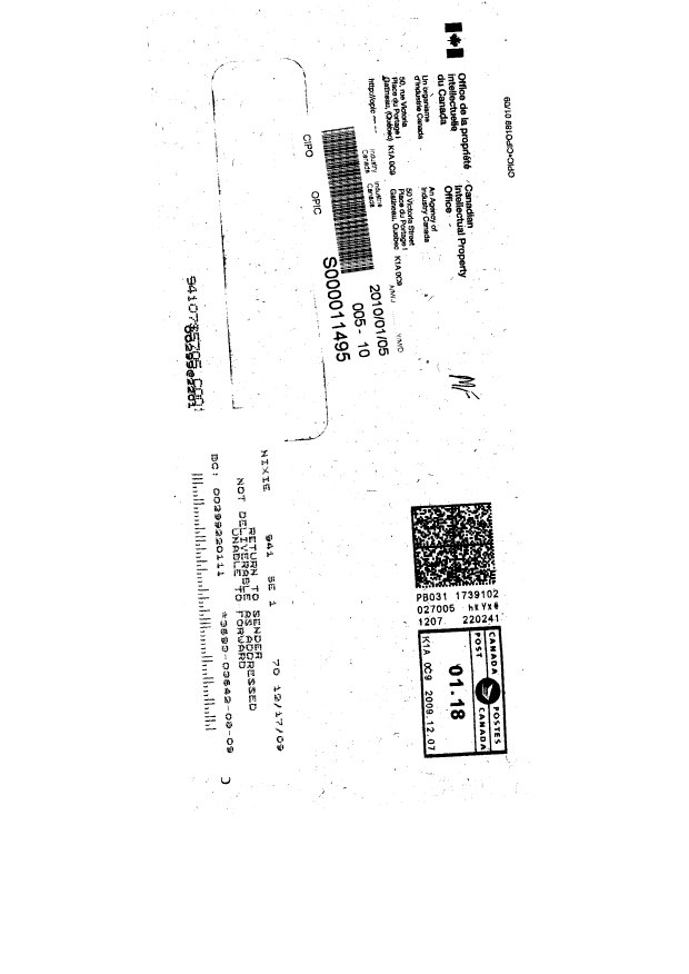 Document de brevet canadien 2346214. Correspondance 20100204. Image 4 de 4