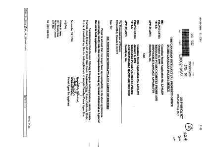 Canadian Patent Document 2346639. Correspondence 20060928. Image 1 of 1