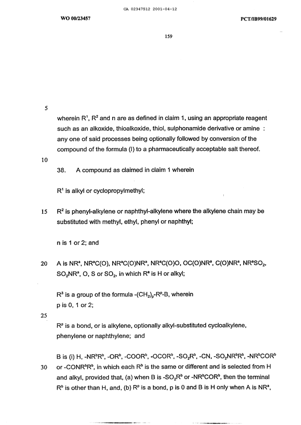 Canadian Patent Document 2347512. Claims 20010412. Image 15 of 16