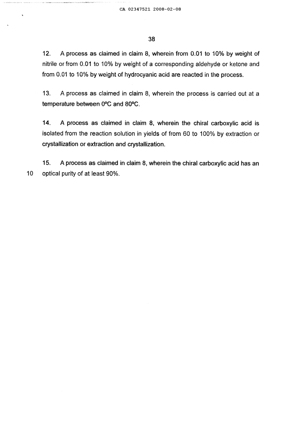 Document de brevet canadien 2347521. Revendications 20080208. Image 3 de 3