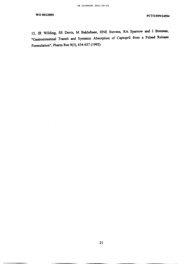 Canadian Patent Document 2348090. Description 20001220. Image 21 of 21