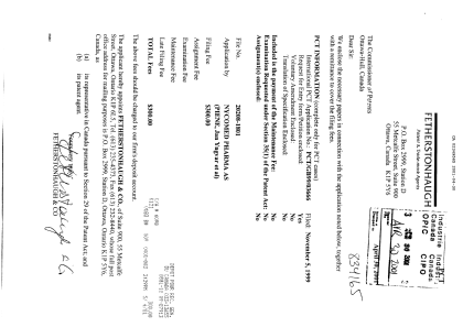 Canadian Patent Document 2349565. Assignment 20001230. Image 1 of 2