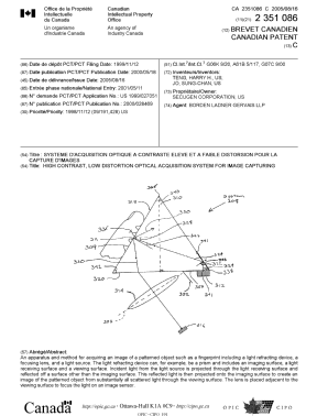 Document de brevet canadien 2351086. Page couverture 20050804. Image 1 de 1