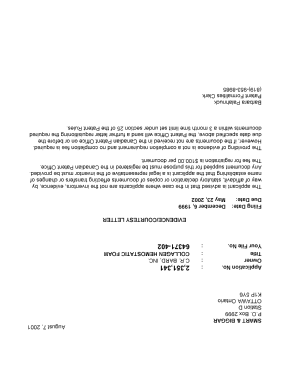 Canadian Patent Document 2351341. Correspondence 20001202. Image 1 of 1