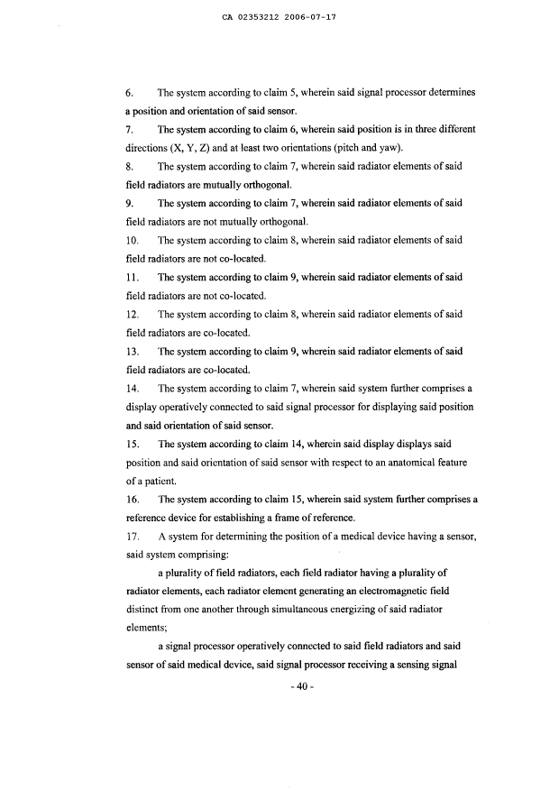 Document de brevet canadien 2353212. Revendications 20080229. Image 2 de 5
