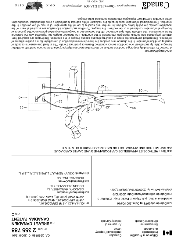 Canadian Patent Document 2355788. Cover Page 20091105. Image 1 of 1