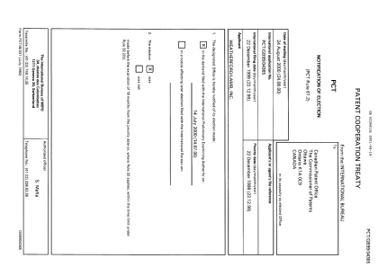 Document de brevet canadien 2356131. PCT 20010619. Image 2 de 20