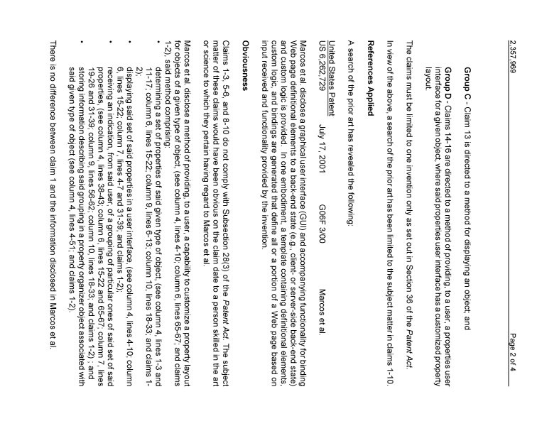 Document de brevet canadien 2357969. Poursuite-Amendment 20040430. Image 2 de 4