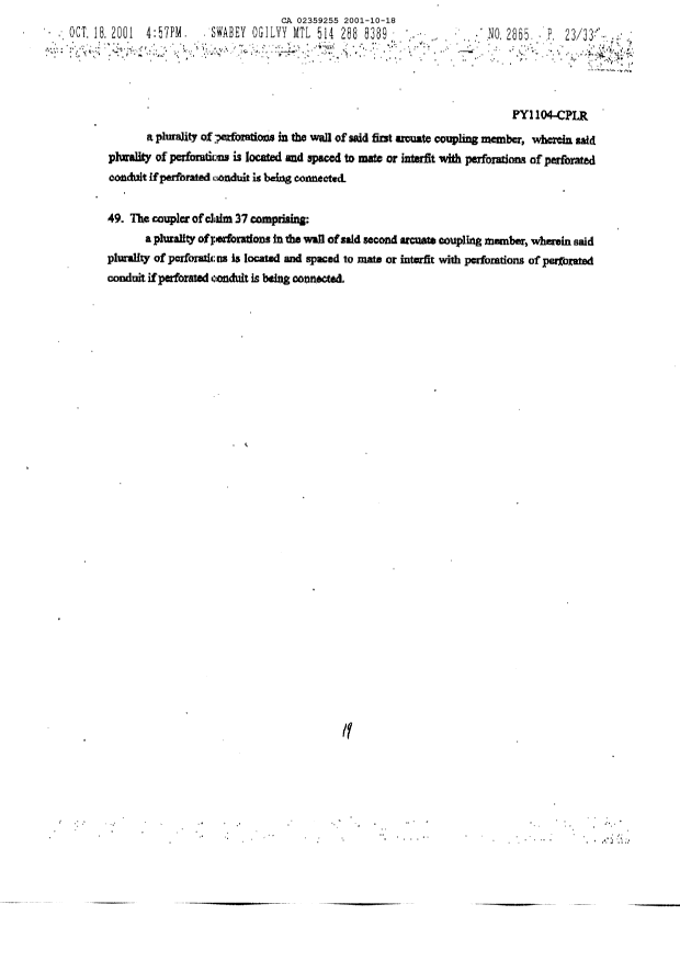 Document de brevet canadien 2359255. Revendications 20011018. Image 10 de 10