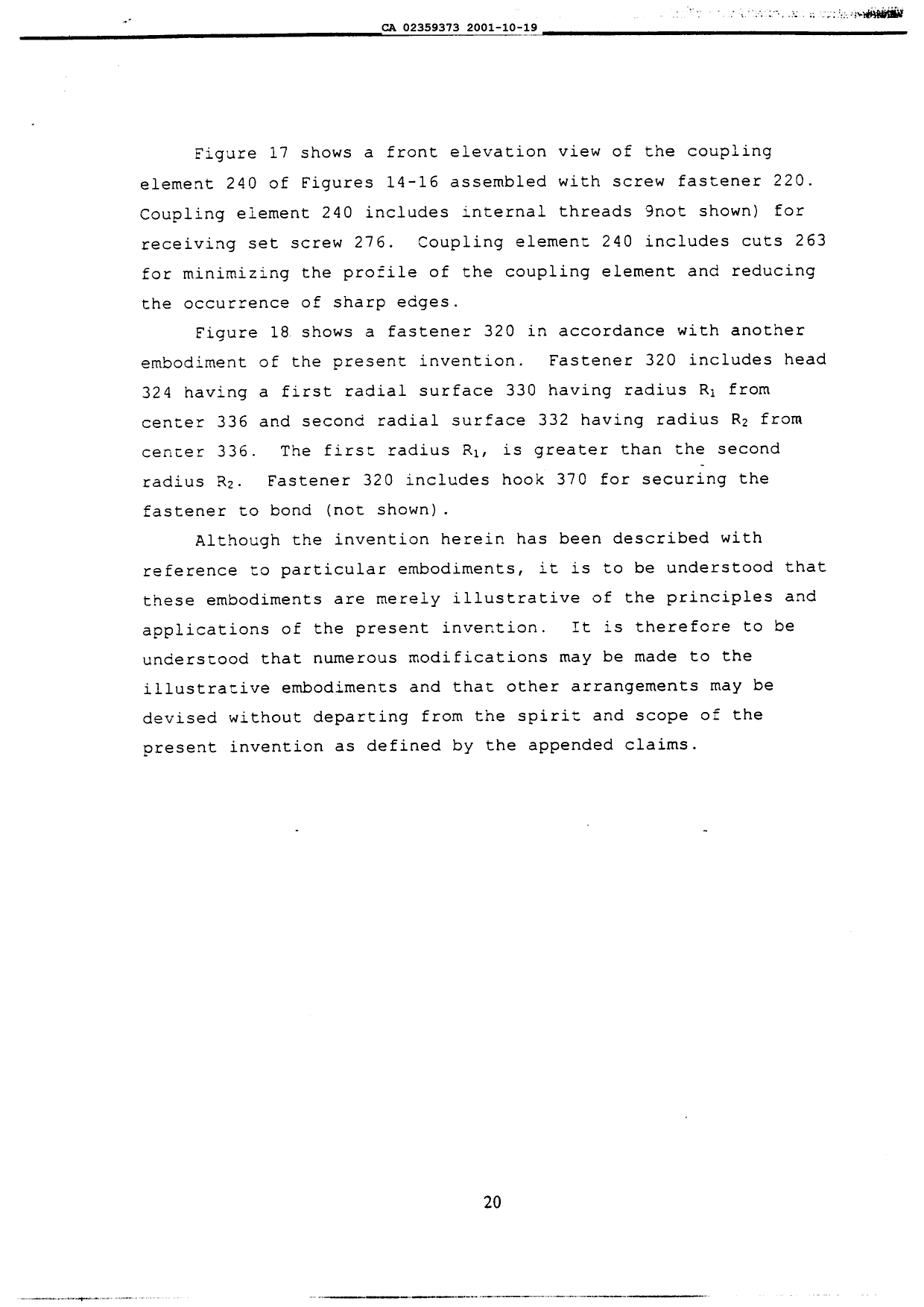 Canadian Patent Document 2359373. Description 20011019. Image 20 of 20