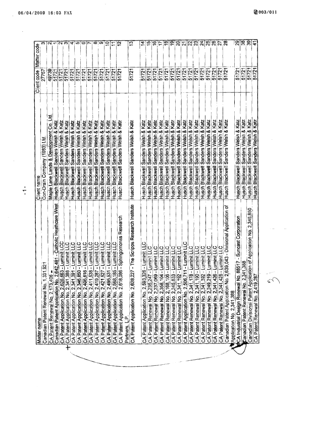 Canadian Patent Document 2359549. Correspondence 20090604. Image 3 of 11