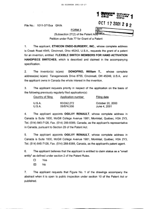 Canadian Patent Document 2359556. Assignment 20011017. Image 3 of 3
