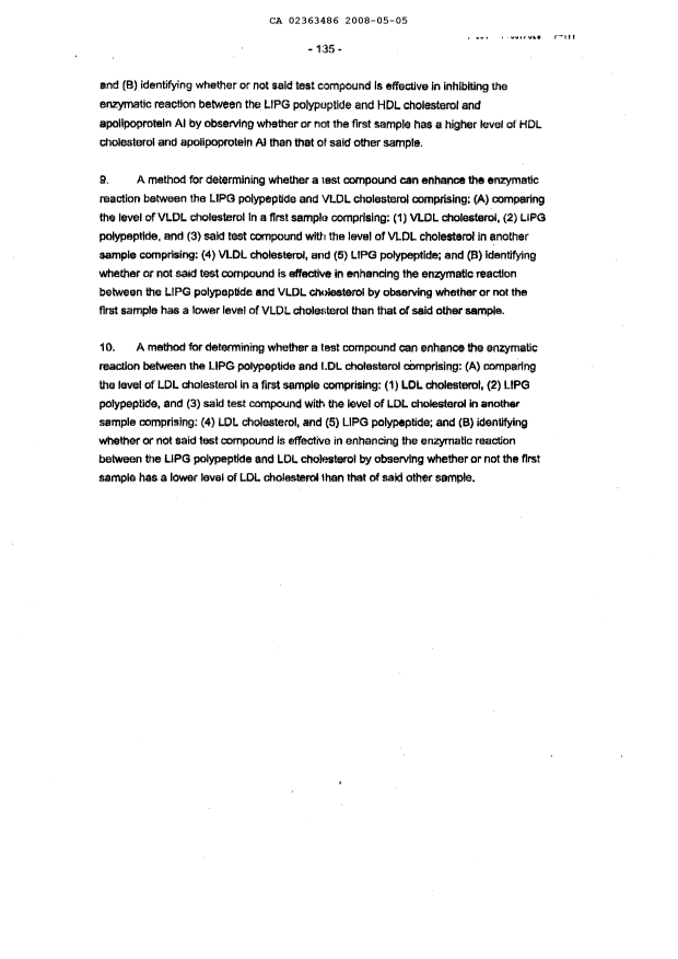Document de brevet canadien 2363486. Revendications 20080505. Image 2 de 2