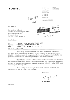 Document de brevet canadien 2364095. Taxes 20061216. Image 1 de 1
