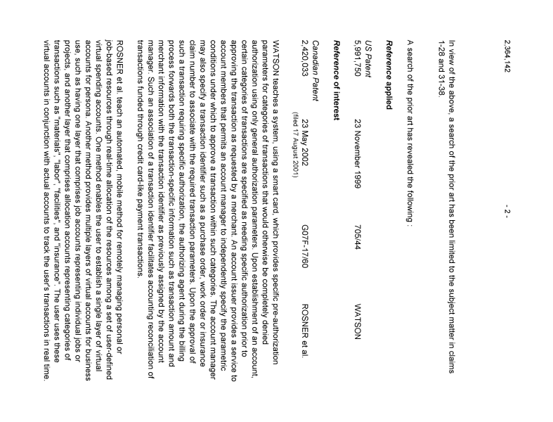 Canadian Patent Document 2364142. Prosecution-Amendment 20021231. Image 2 of 4