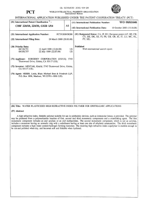Document de brevet canadien 2364530. Abrégé 20010928. Image 1 de 1