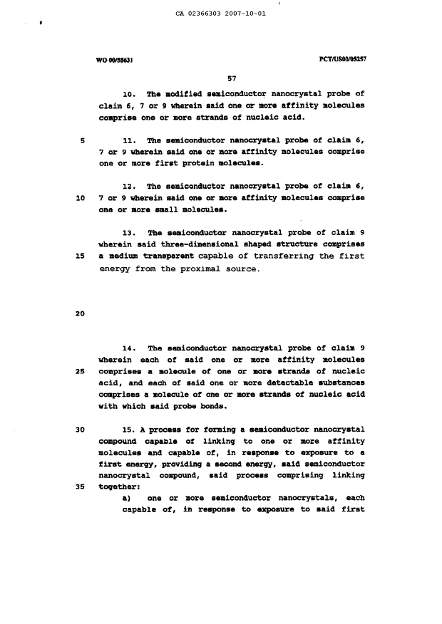 Canadian Patent Document 2366303. Prosecution-Amendment 20071001. Image 6 of 6