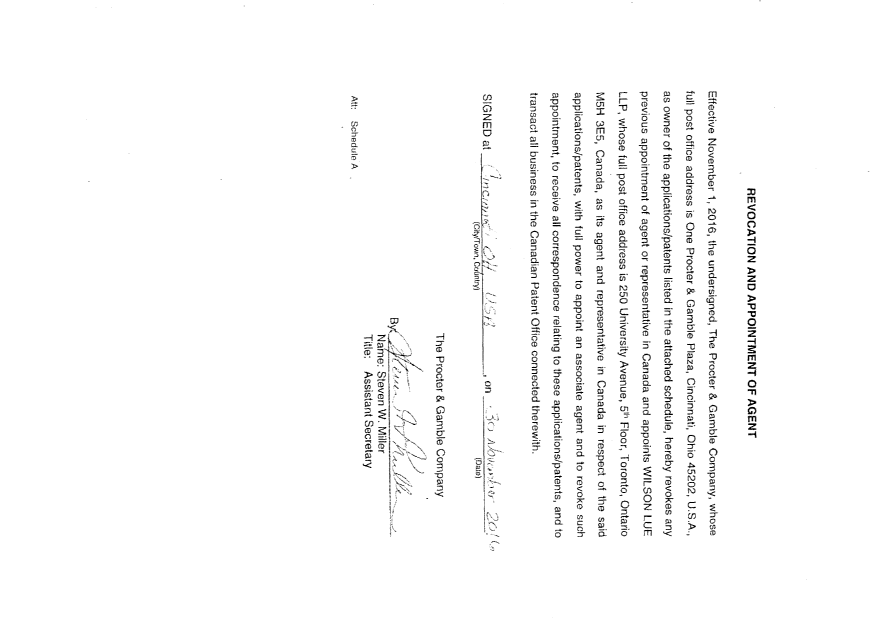 Document de brevet canadien 2367415. Correspondance 20151201. Image 2 de 3