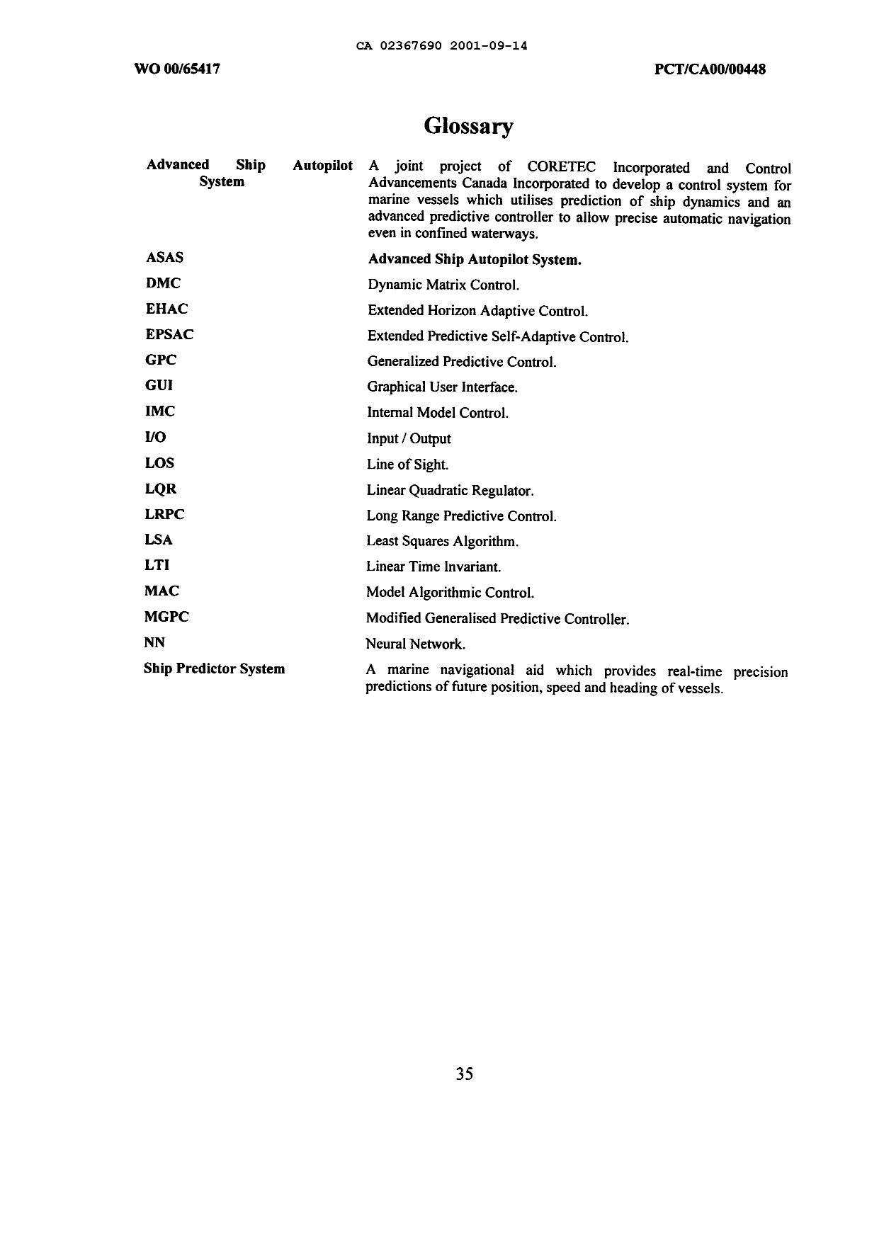 Canadian Patent Document 2367690. Description 20031222. Image 35 of 35