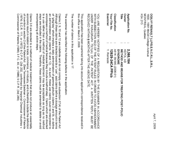 Document de brevet canadien 2368184. Poursuite-Amendment 20090407. Image 1 de 2