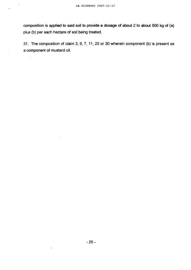 Document de brevet canadien 2368662. Poursuite-Amendment 20071217. Image 7 de 7