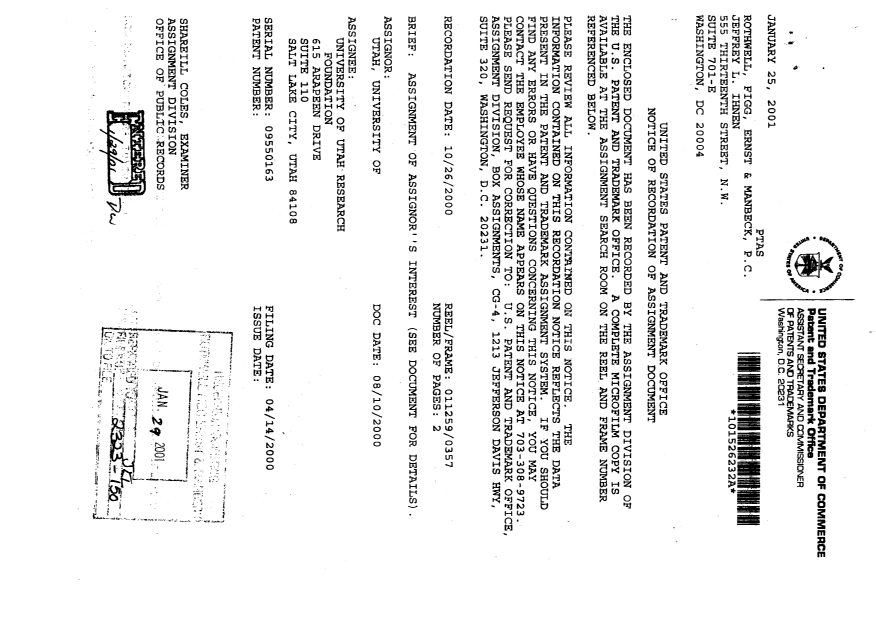 Canadian Patent Document 2369812. Assignment 20011222. Image 10 of 11