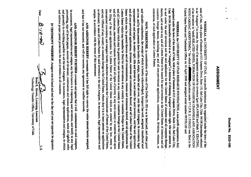 Document de brevet canadien 2369812. Cession 20011222. Image 11 de 11