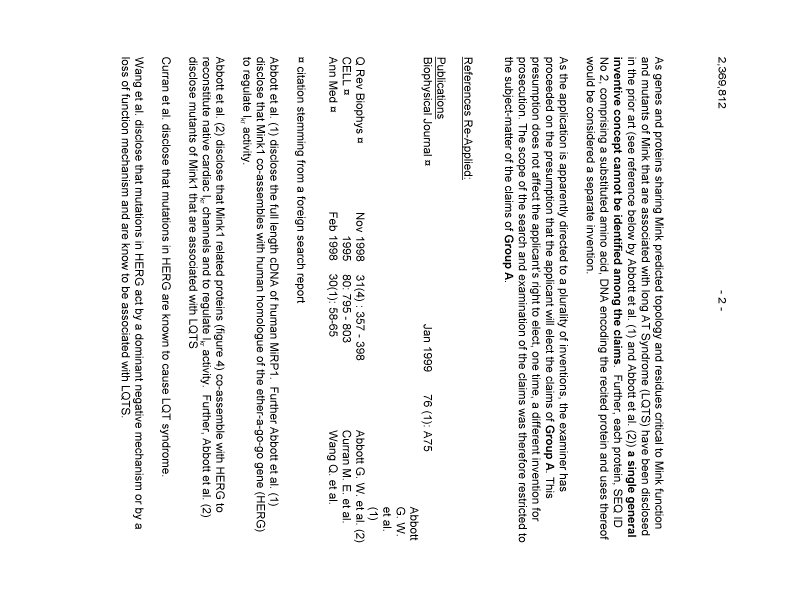 Canadian Patent Document 2369812. Prosecution-Amendment 20090605. Image 2 of 4