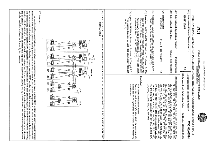 Document de brevet canadien 2370789. Abrégé 20011018. Image 1 de 1
