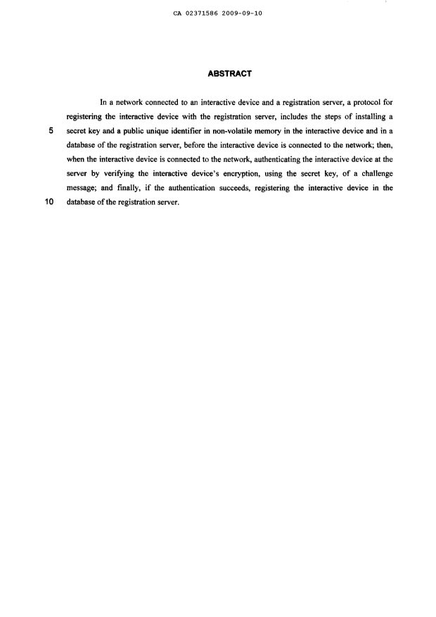 Canadian Patent Document 2371586. Prosecution-Amendment 20090910. Image 62 of 62