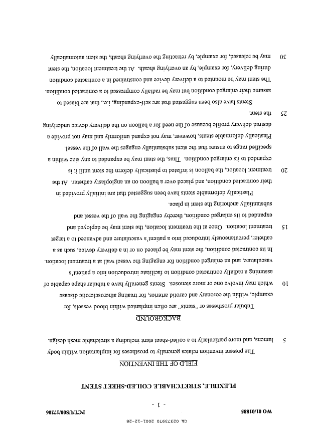 Canadian Patent Document 2373970. Description 20011228. Image 1 of 13