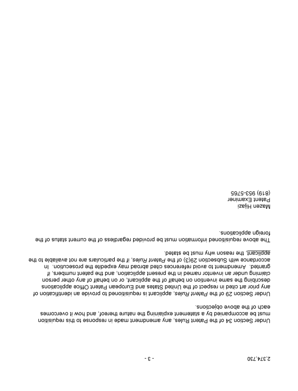 Document de brevet canadien 2374730. Poursuite-Amendment 20031201. Image 3 de 3