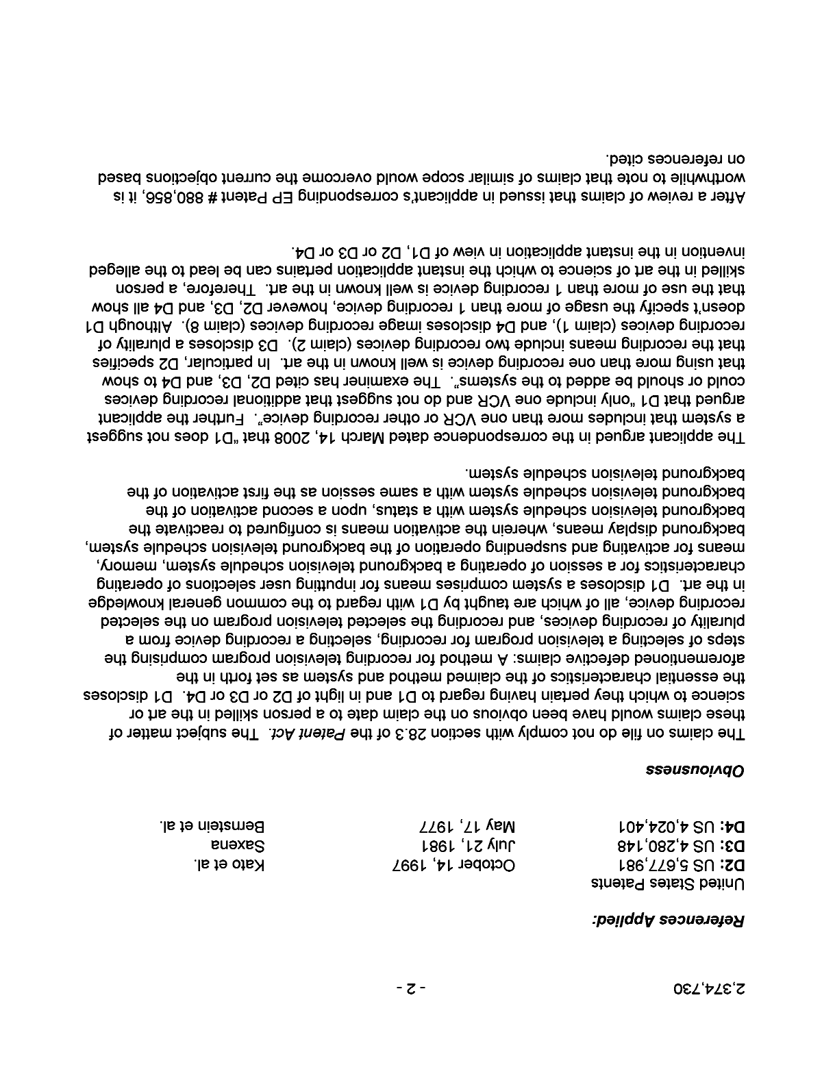 Document de brevet canadien 2374730. Poursuite-Amendment 20081209. Image 2 de 3