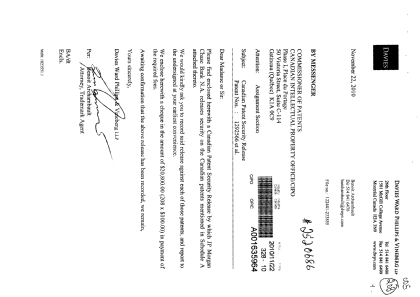Document de brevet canadien 2374730. Cession 20091222. Image 1 de 17
