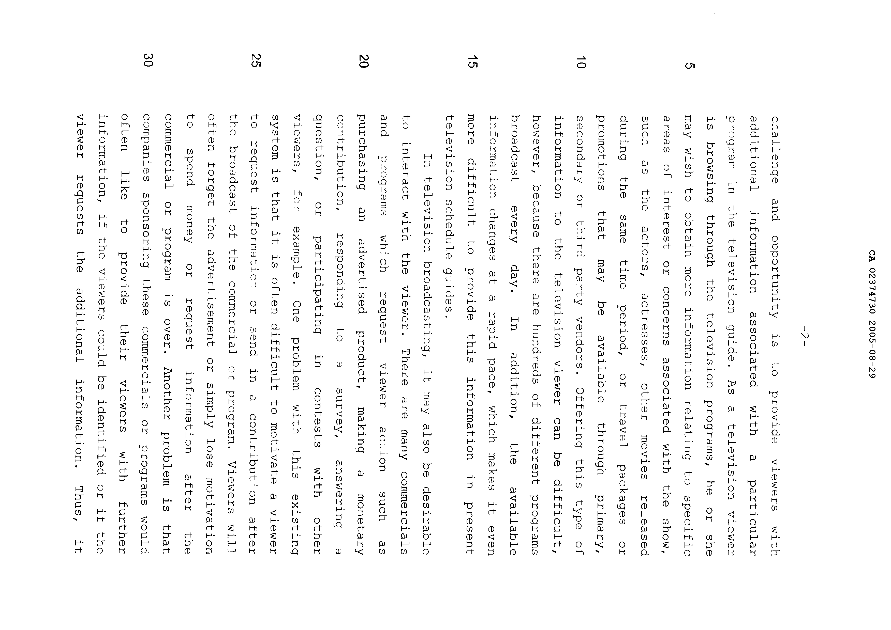 Canadian Patent Document 2374730. Description 20101211. Image 2 of 53