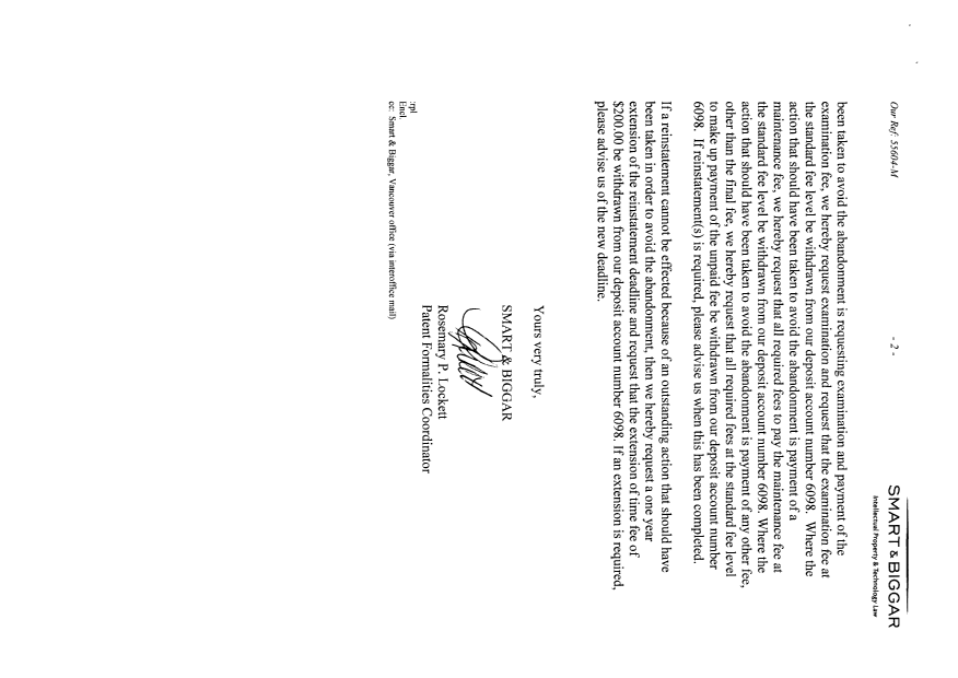 Document de brevet canadien 2374730. Cession 20141210. Image 2 de 9