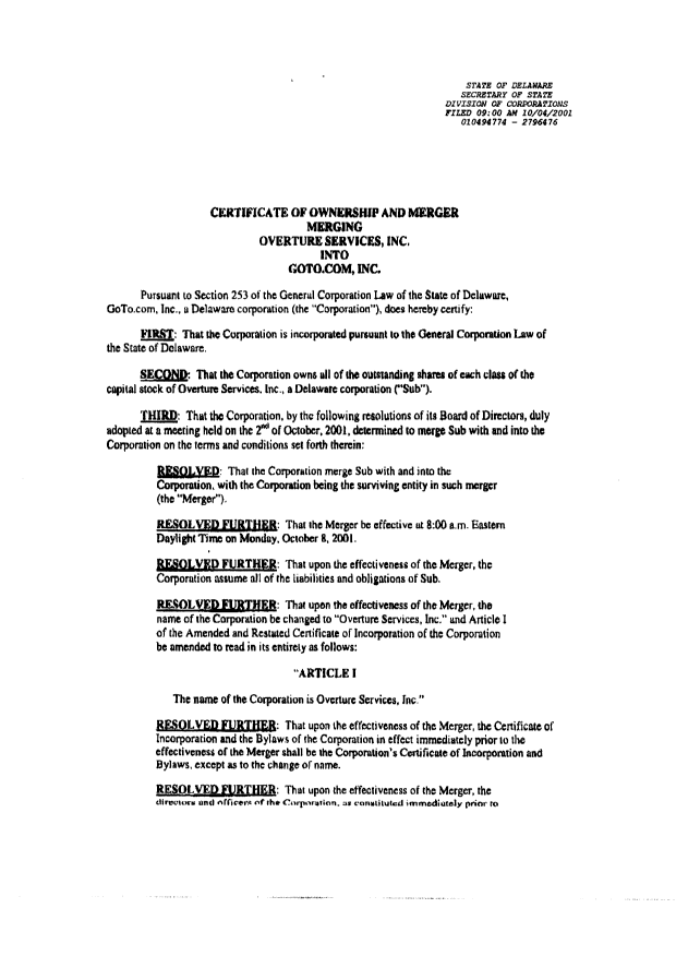 Document de brevet canadien 2375132. Cession 20031017. Image 3 de 5