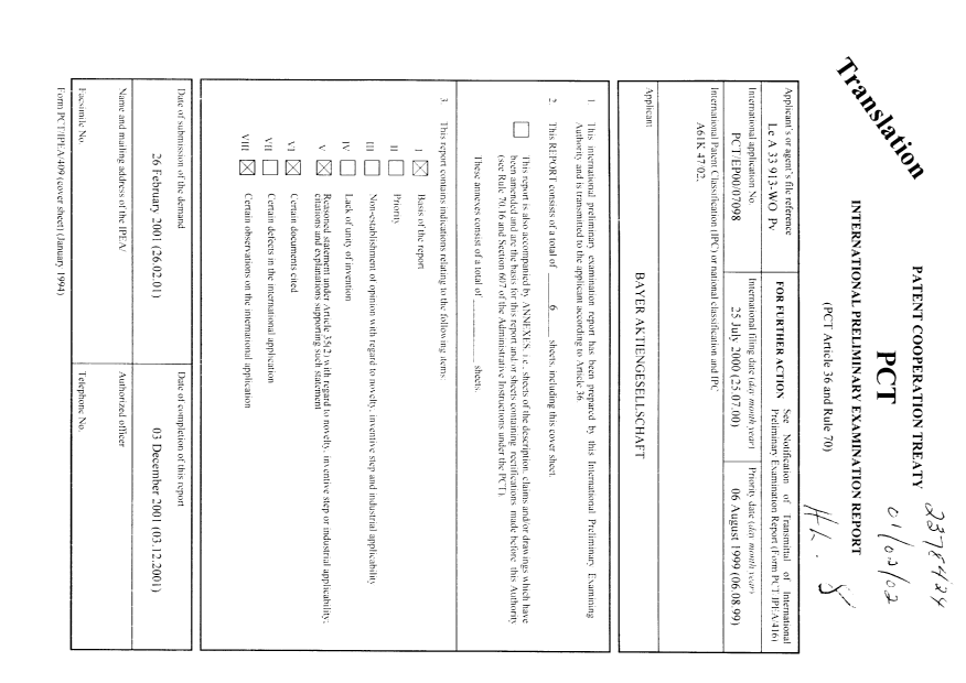 Document de brevet canadien 2378424. PCT 20011202. Image 1 de 7
