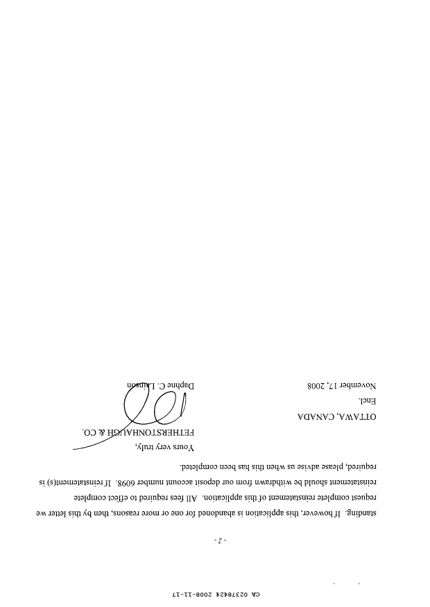 Document de brevet canadien 2378424. Poursuite-Amendment 20071217. Image 2 de 10