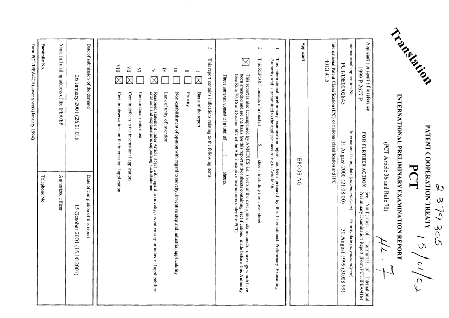 Document de brevet canadien 2379305. PCT 20011216. Image 1 de 6